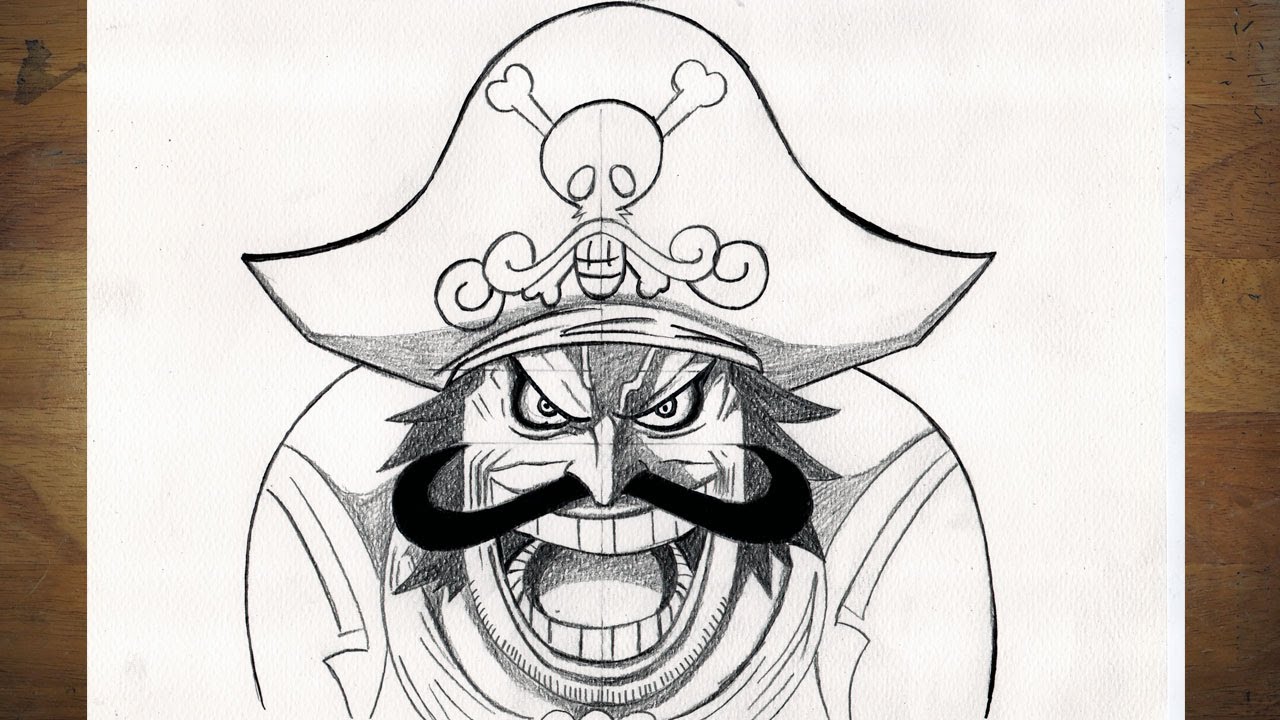 Anime Drawing | How to Draw Gol D Roger | One Piece