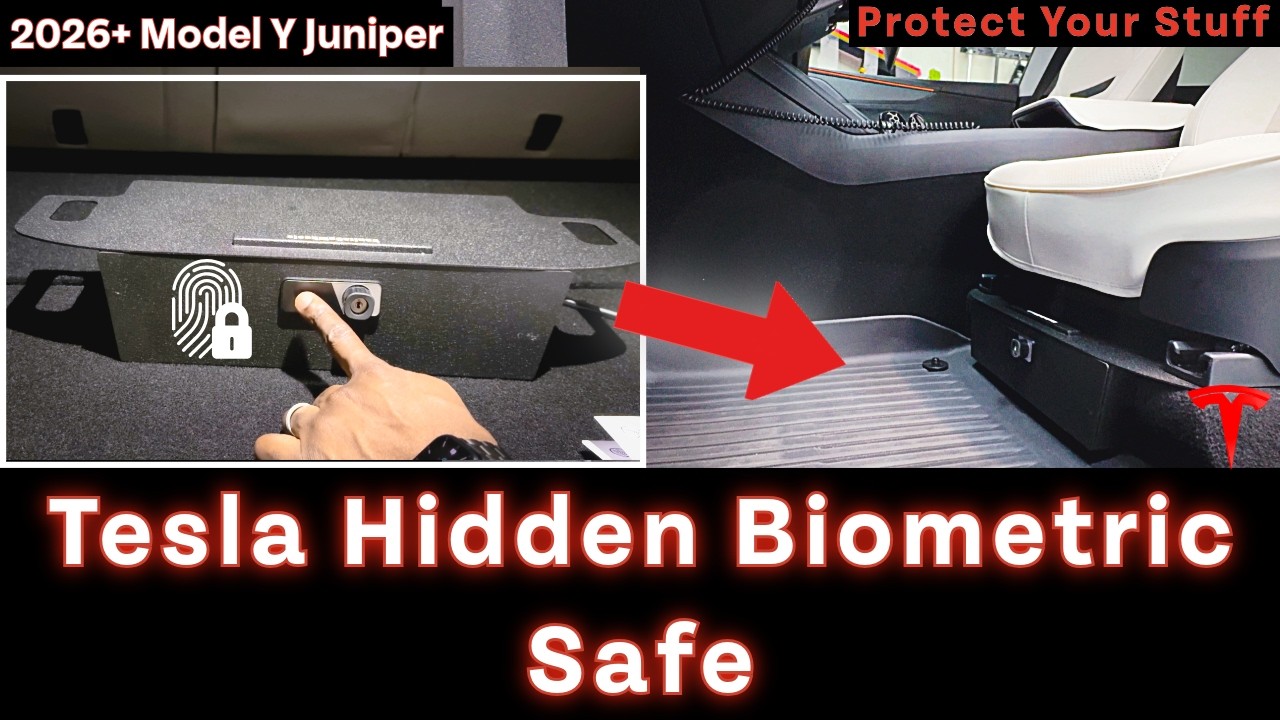 Hidden Tesla Vault! 2026+ Model Y Biometric Safe