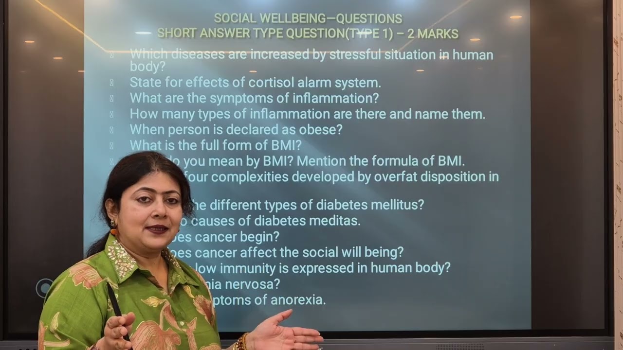 Discussion on Model Question Paper   Science Of Wellbeing Semester   II Part  2, By  WBCHSE And S&D