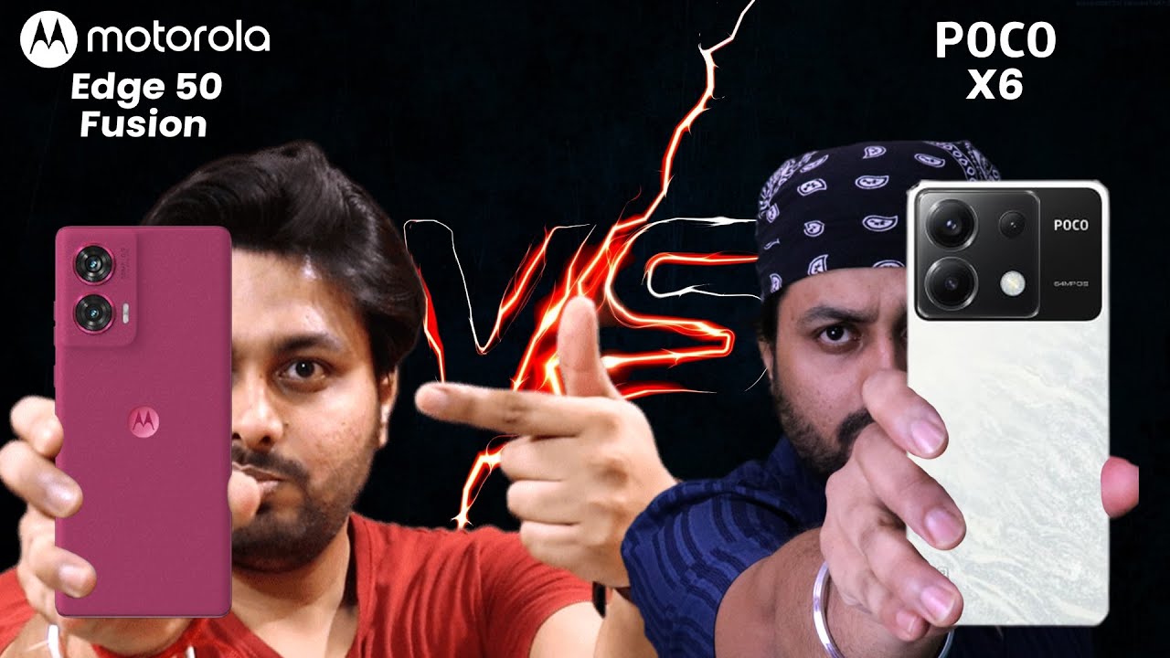 Moto Edge 50 Fusion vs POCO X6 Full Comparison in Hindi | Which one to buy? 🤔🤔