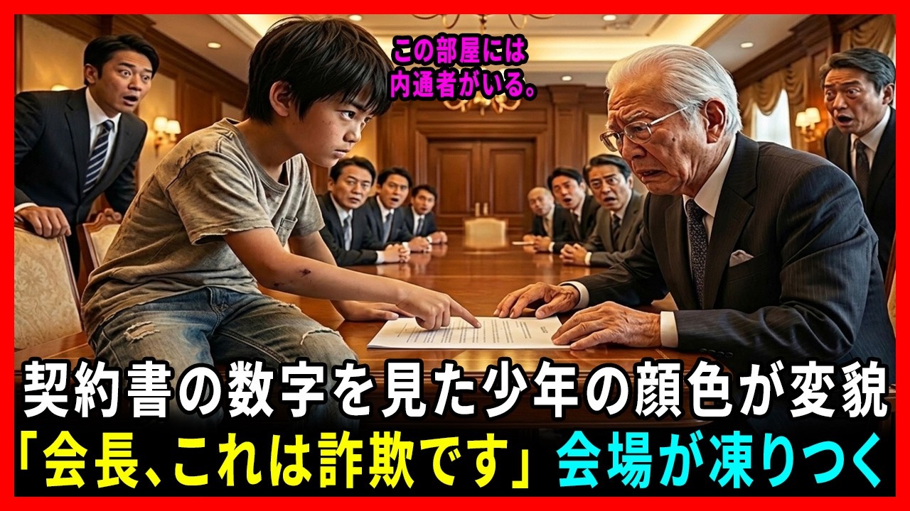 「どいてください、僕が計算します！」ゴミ拾いの少年が財閥会長に告げた衝撃の真実…#動エピソード#老後の物語 #家族の物語