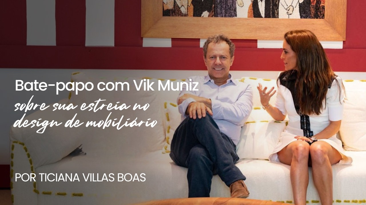 Bate-papo com Vik Muniz sobre sua estreia no design de mobiliário
