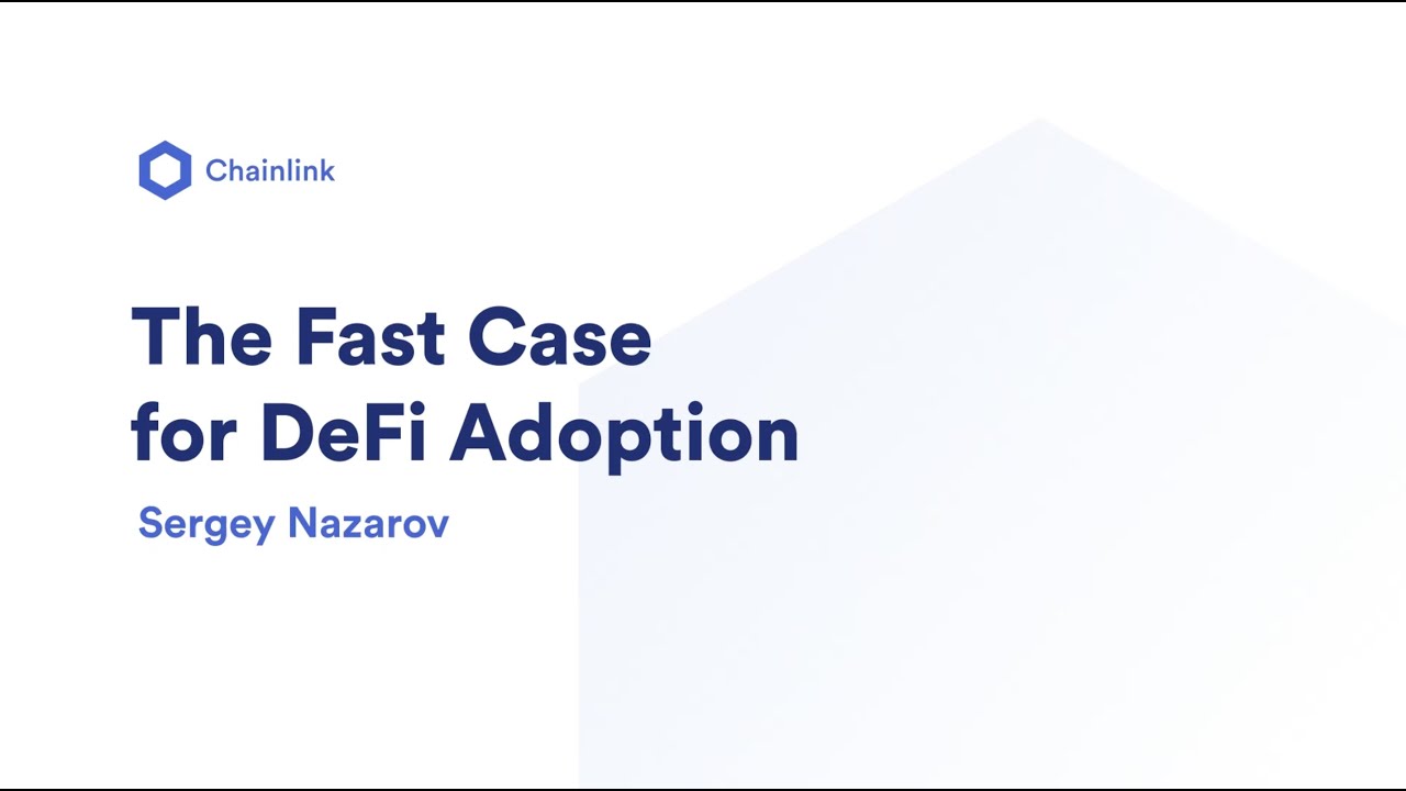 The Fast Case for DeFi Adoption