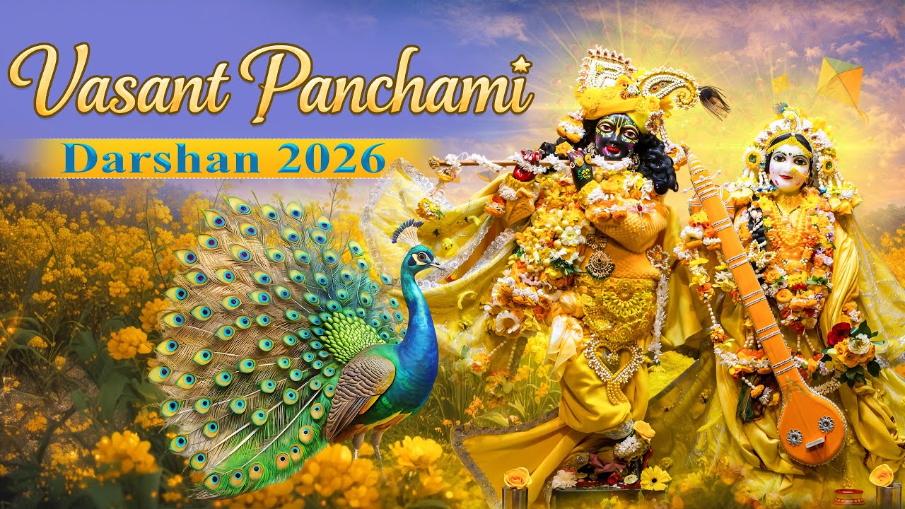 Vasant Panchami Festival 2026 | Divine Celebration at ISKCON Vrindavan 🌼✨
