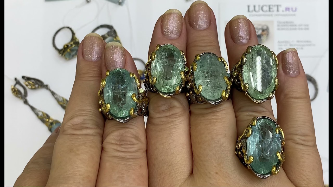 Забайкальские АКВАМАРИНЫ !!! НОВИНКИ !!! ОГРОМНЫЙ ВЫБОР!!! СЕРЕБРО Gem Silver. Цены под видео.