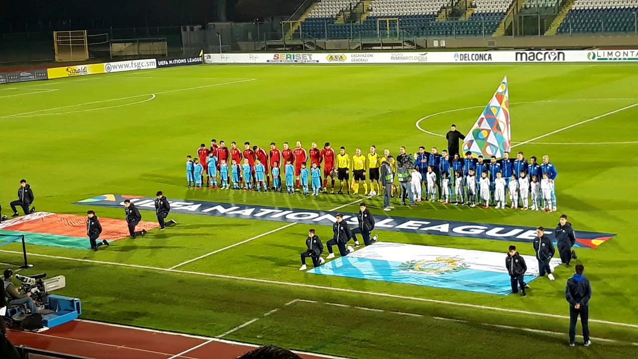 San Marino national anthem. Nations League San Marino - Belarus 0-2 2018 Inno nazionale sammarinese