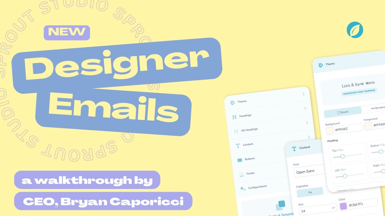 A walkthrough the new Designer Email builder in Sprout Studio