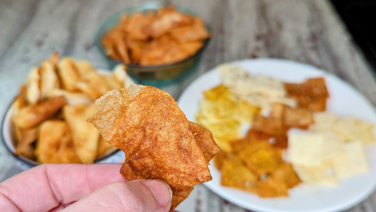 🍘Egg White CHIPS & CRACKERS #keto #protein #carnivore