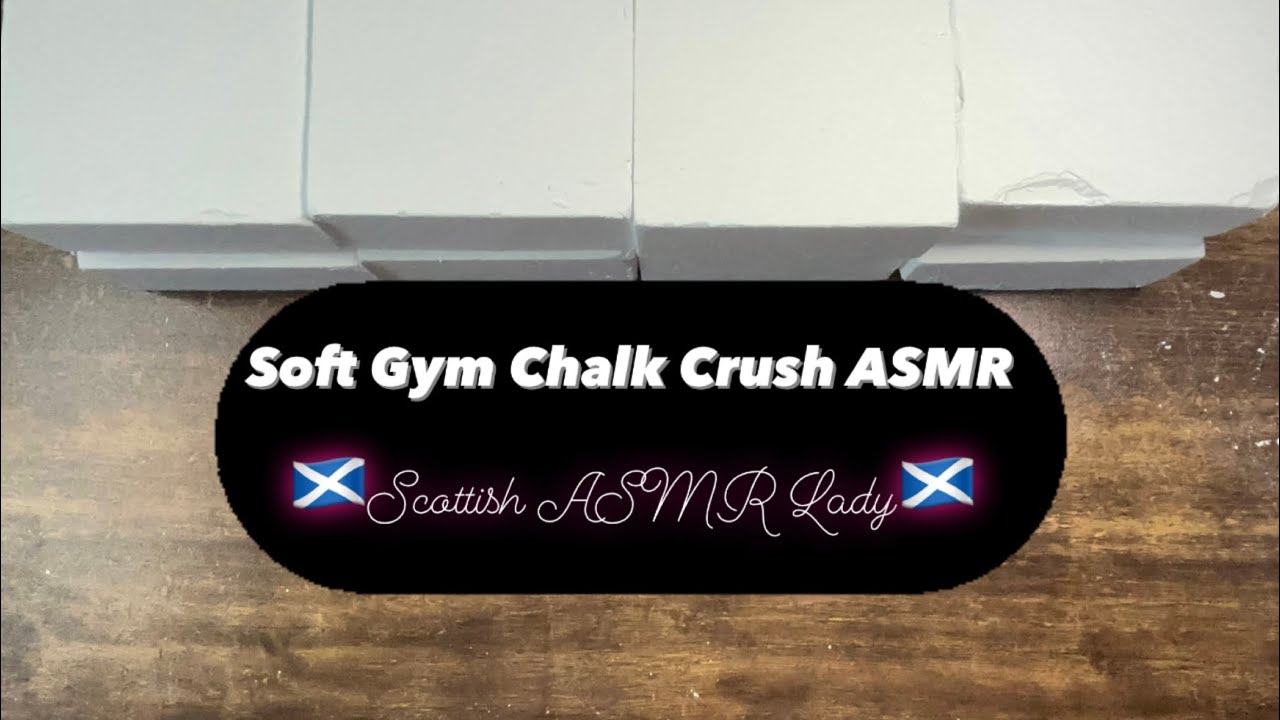 Soft Gym Chalk Crush ASMR | White Gym Chalk Crushing