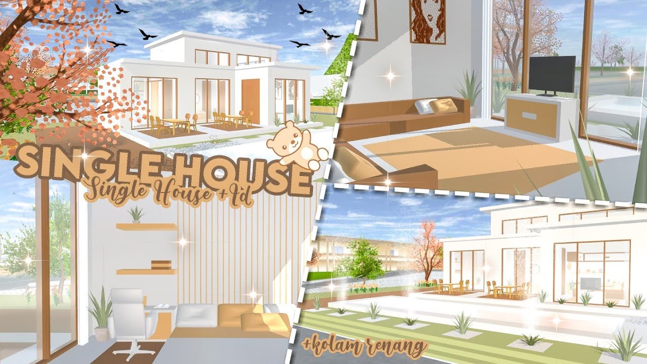 🐻 SPEED BUILD SINGLE HOUSE + ID [SAKURA SCHOOL SIMULATOR]