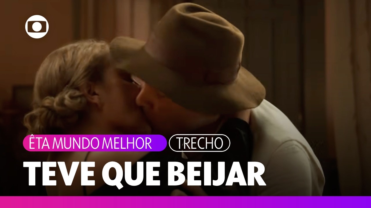 Candinho se vê obrigado a beijar Zulma por causa de Dita | Êta Mundo Melhor | TV Globo