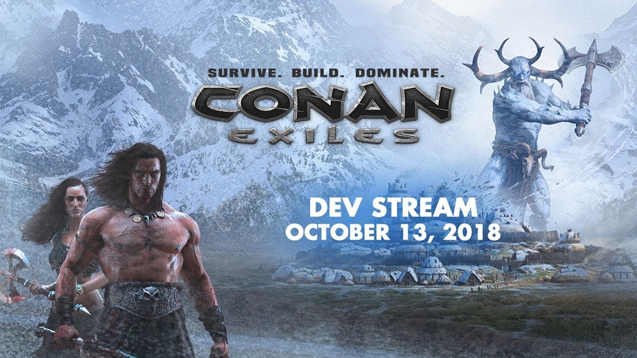 Conan Exiles Devstream - Thrall inventories, new building pieces, repair system
