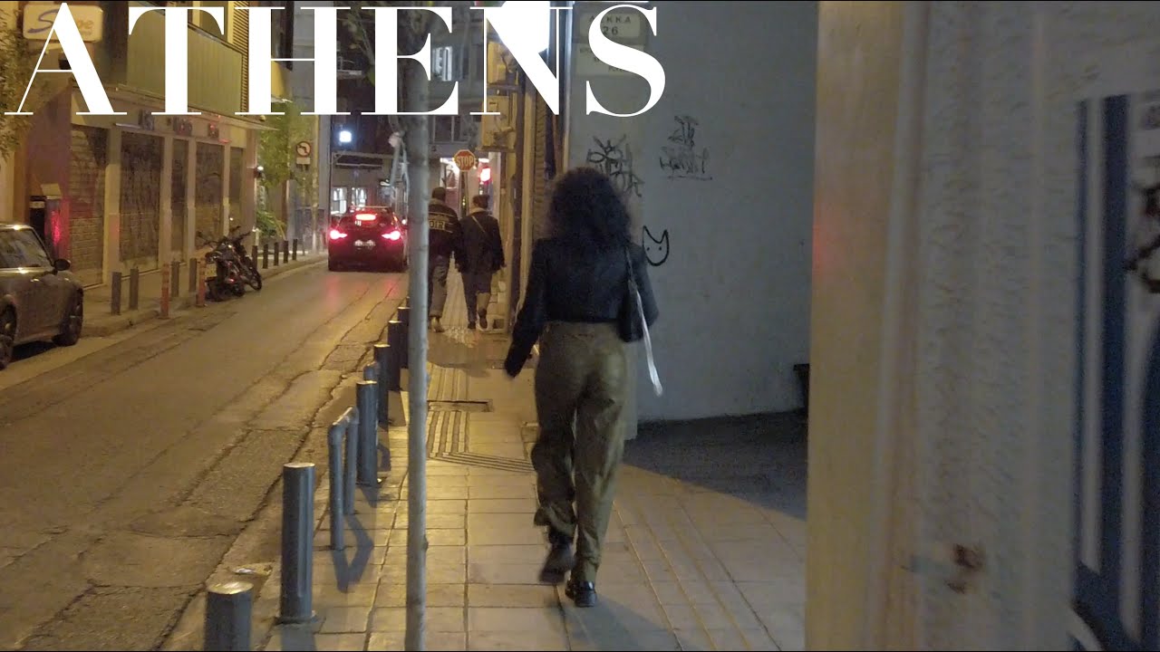 Athens By Night | Greece | Athens Walk 2023 [4K HDR]