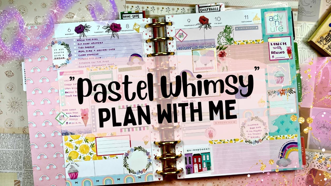 Horizontal Layout | Plan With Me | BIG Happy Planner | Colorblock | PWM