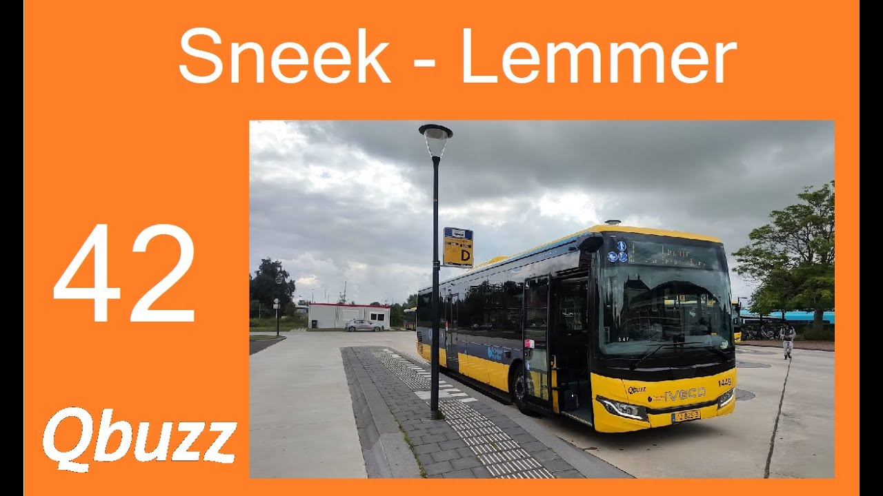Qbuzz Friesland Trajectvideo Buslijn 42 Sneek - Heeg - Lemmer