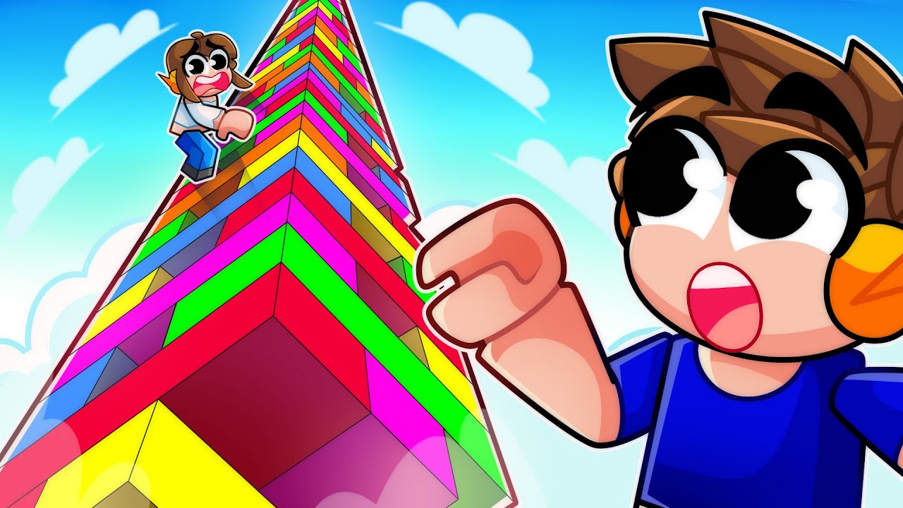 MARCELO VS  DUDA no JENGA GIGANTE do ROBLOX!