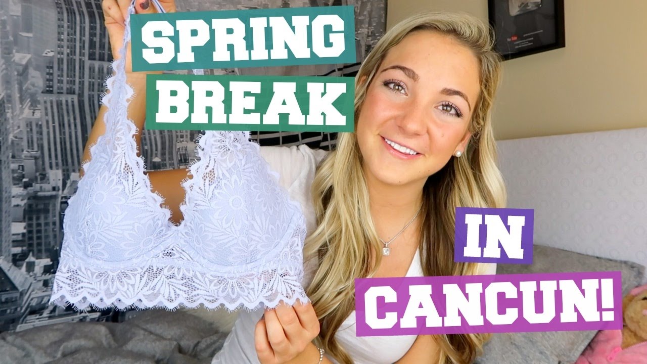 SPRING BREAK ESSENTIALS + CANCUN WITH PINK!