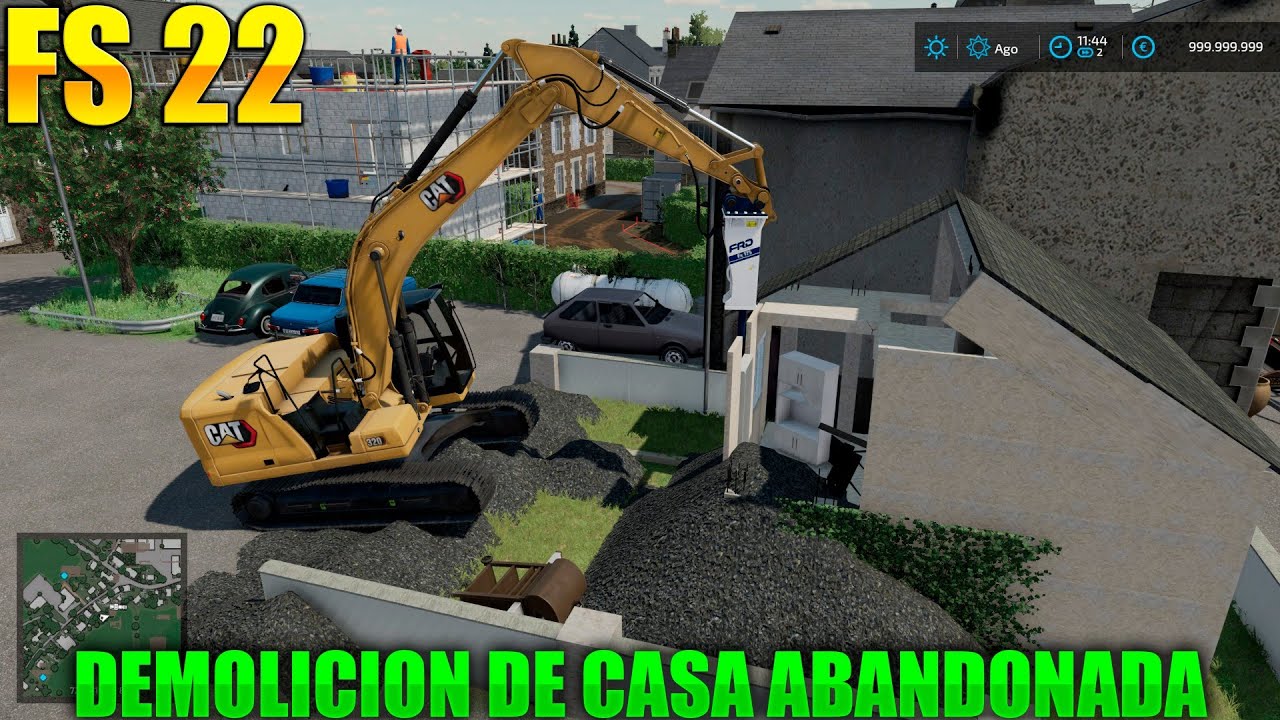 🚧FARMING SIMULATOR 22 DEMOLICION DE CASAS🏡 🚧