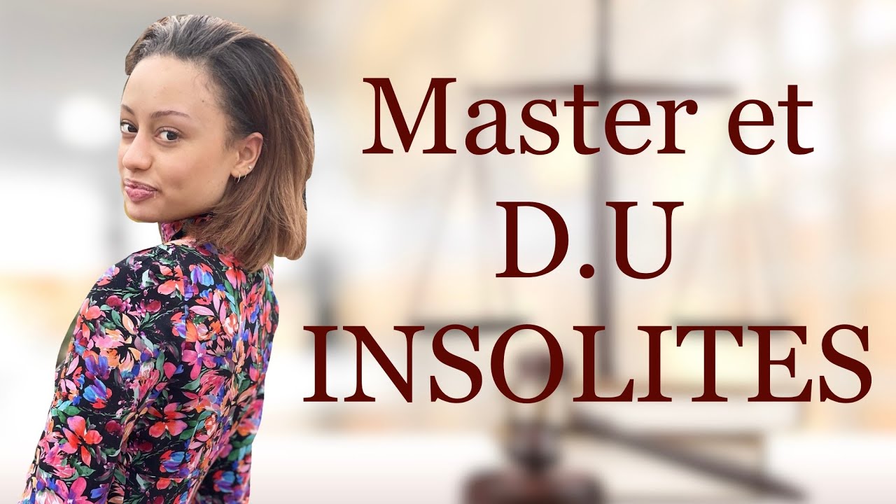 12 MASTERS & D.U DE DROIT #INSOLITES