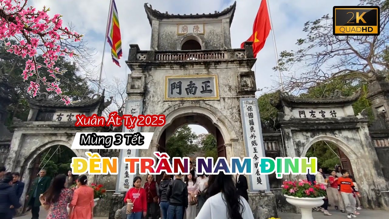 Đền Trần Nam Định Mùng 3 Tết Người Dân Khắp Nơi Cả Nước Đi Dâng Hương Xin Lộc Cầu May Một Năm Ấm No