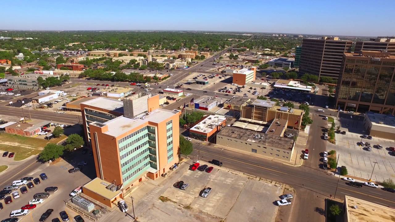 Aerial 4K video Midland, Texas