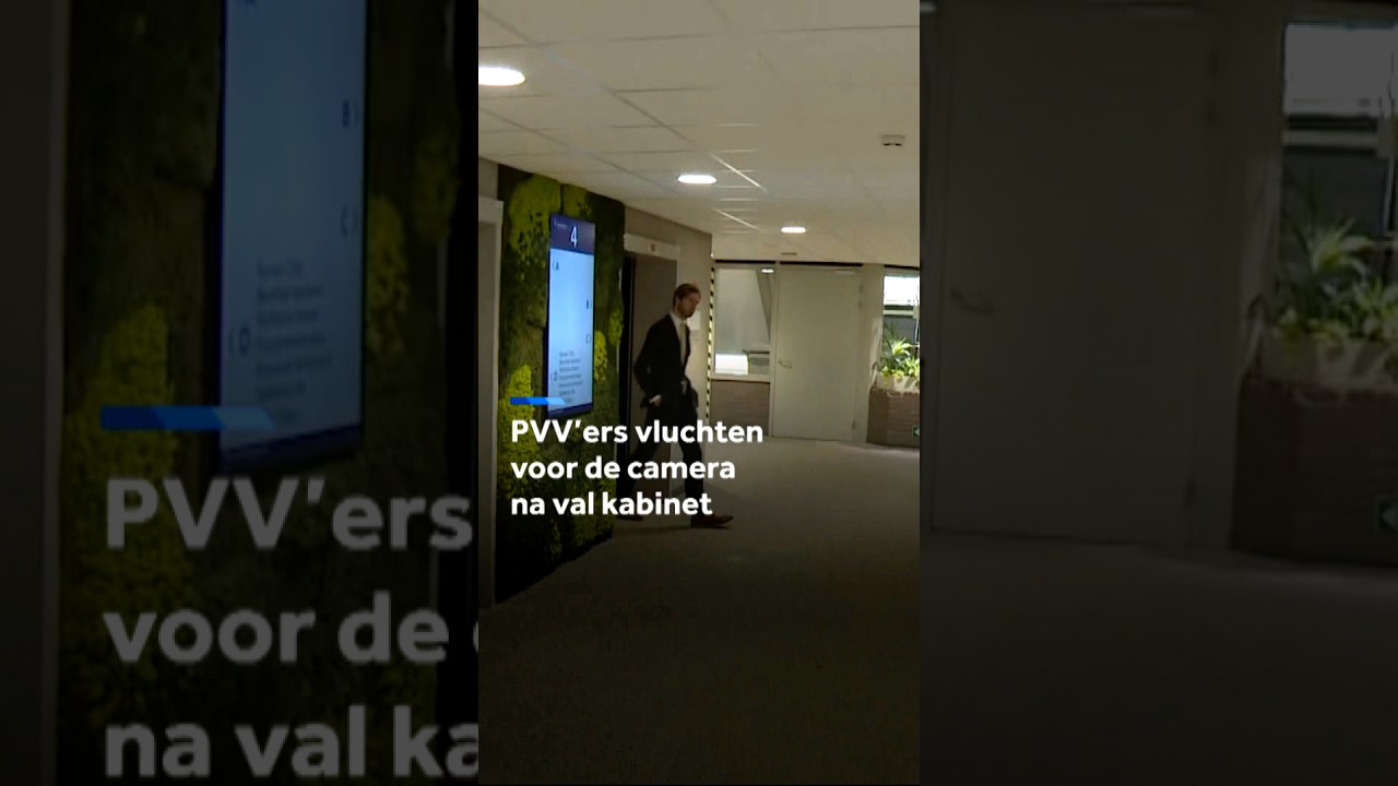 PVV'ers vluchten voor camera na val kabinet