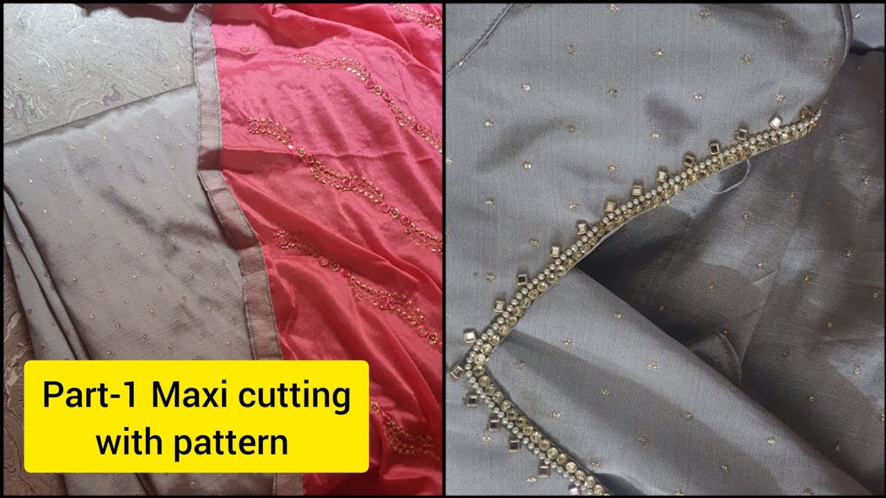 maxi cutting with pattern for beginners Part-1💥@cutandsewbypriya #design #cutting #princess