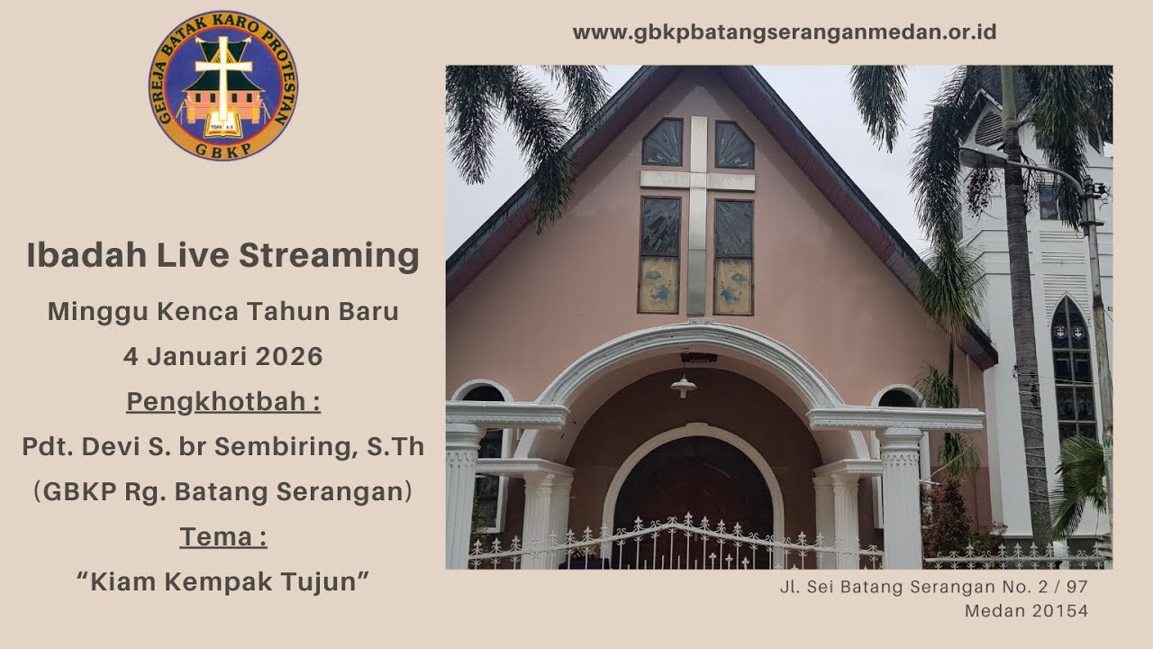 Kebaktian Minggu 4 Januari 2026