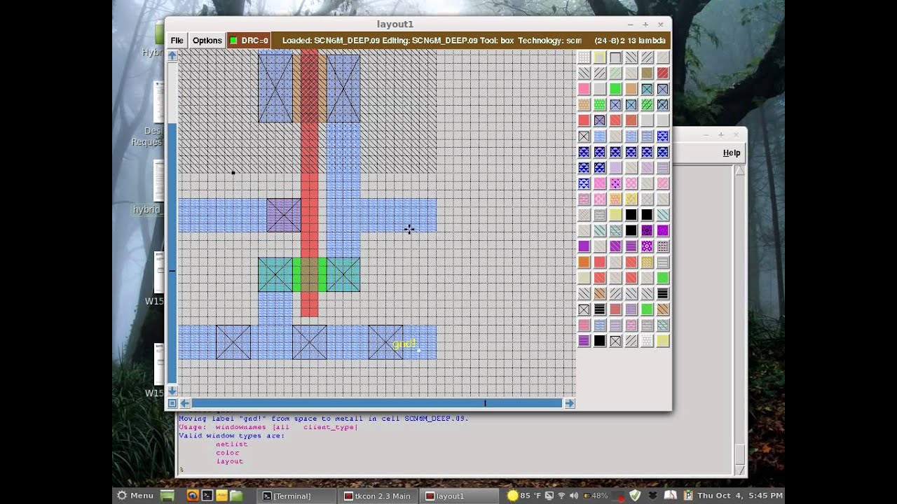 Magic VLSI Layout Tutorial - part 1