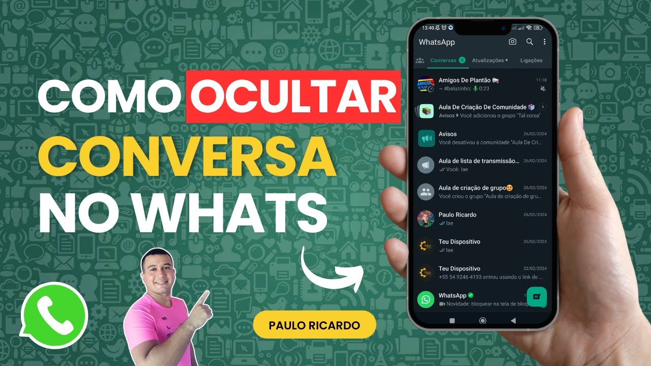 Como ocultar conversa no WhatsApp📱