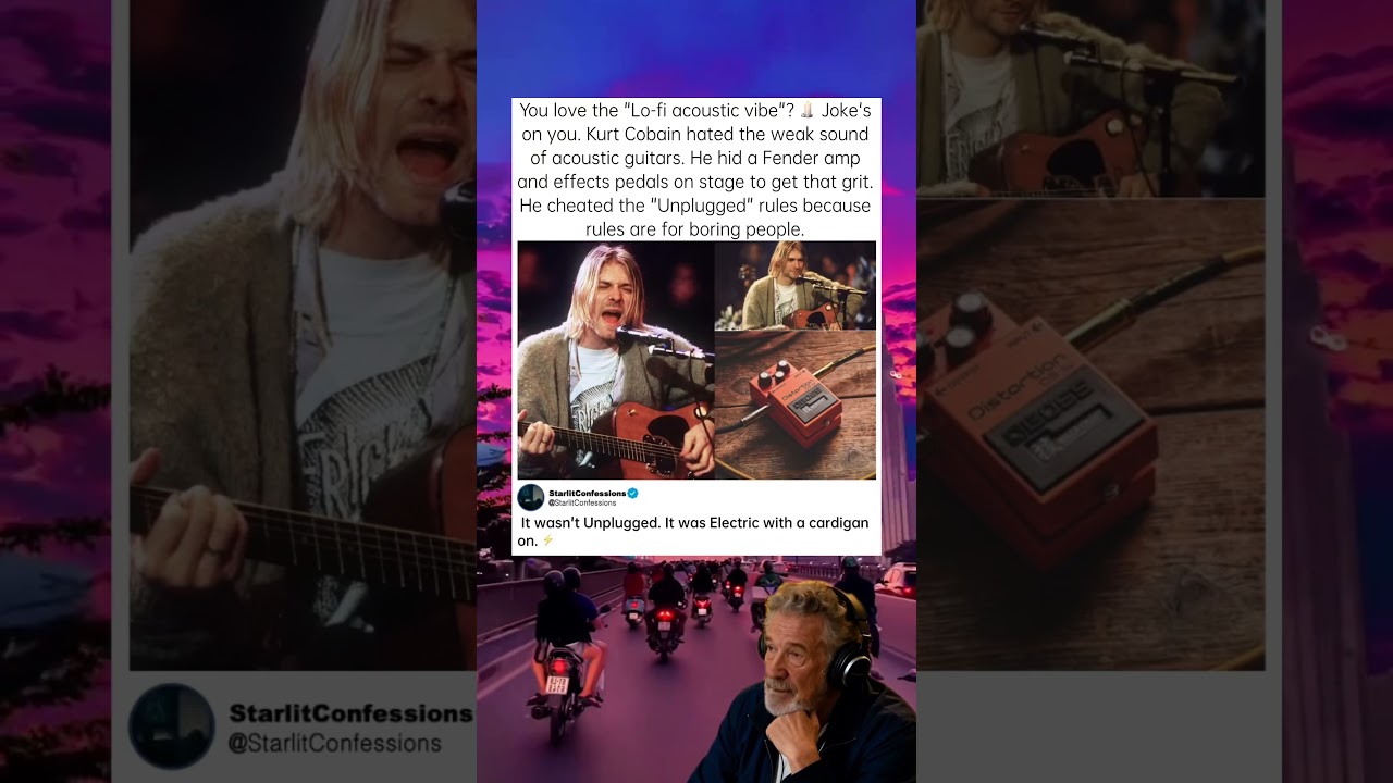 Nirvana Unplugged &mdash; это ложь. #Nirvana #KurtCobain #MTVUnplugged #GuitarGear #rebel