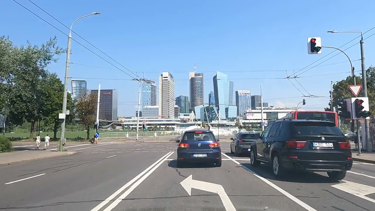 Driving in VILNIUS - 🇱🇹 Lithuania 🇱🇹