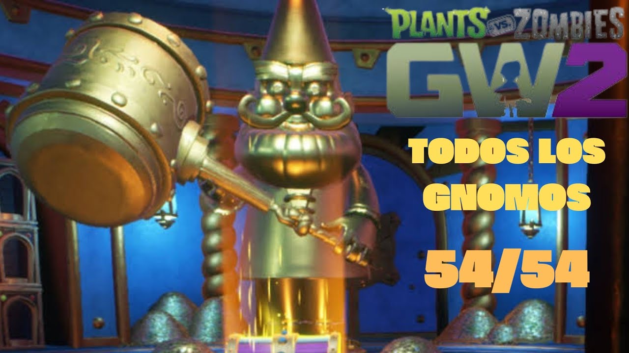 UBICACION DE LOS 54 GNOMOS DORADOS DE PVZ GARDEN WARFARE 2