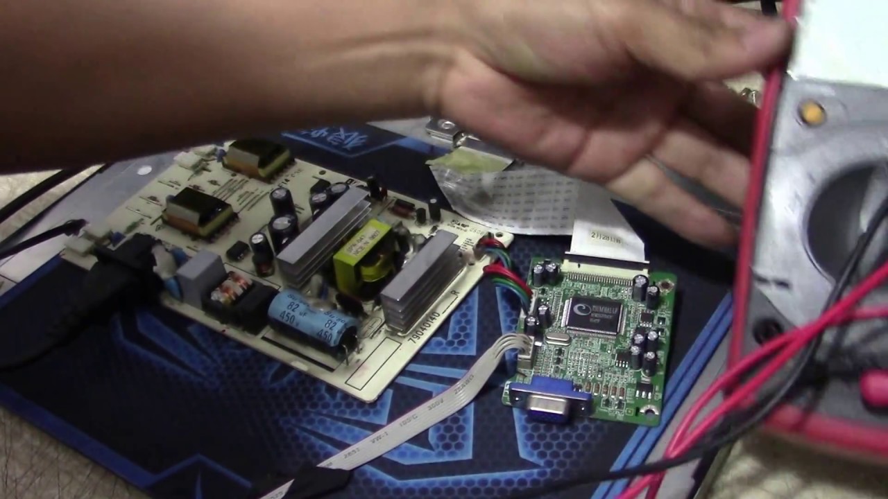 REPARACIÓN MONITOR LCD CON DISTORSION EN LA IMAGEN