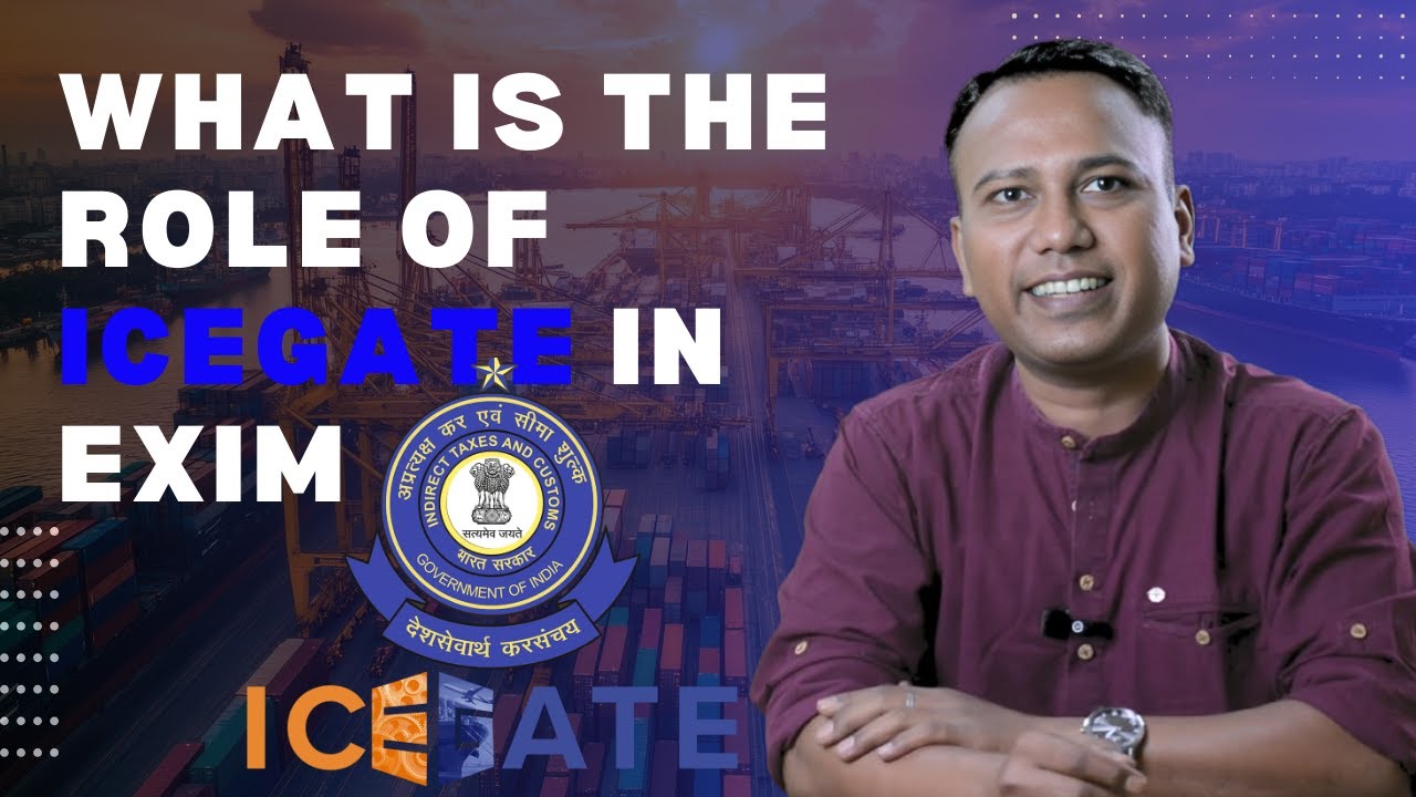 What is the Role of ICEGATE in EXIM ? @Sachin.Kharatmal⁩ #internationaltrade  #exportimport