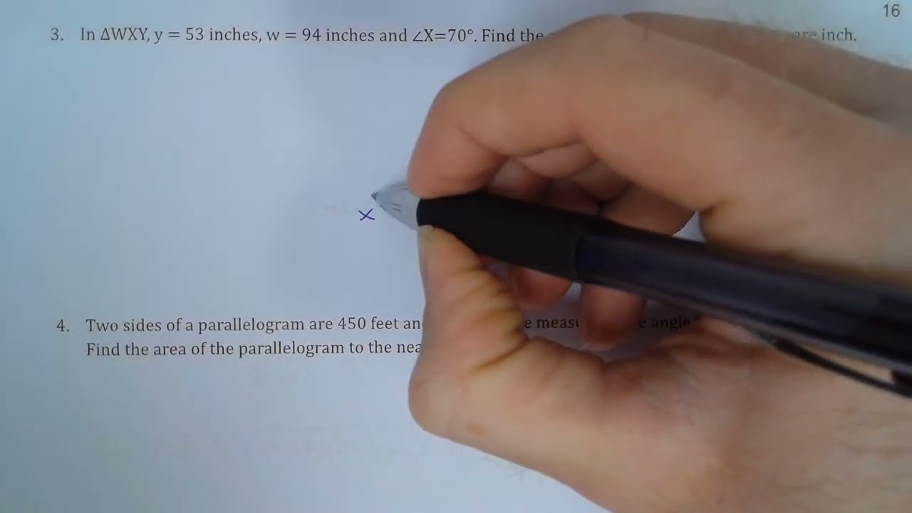 Areas of Non-Right Triangles