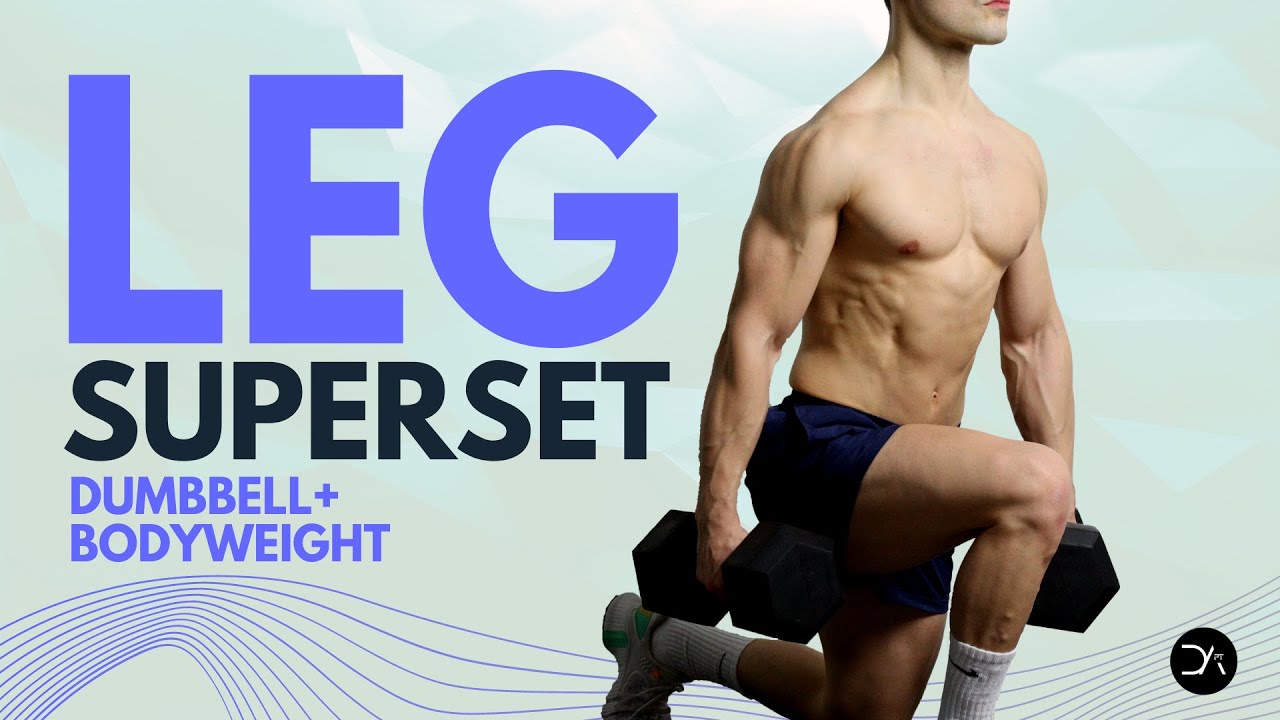 30 minute INTENSE Dumbbell + Bodyweight LEG Workout | No Repeat