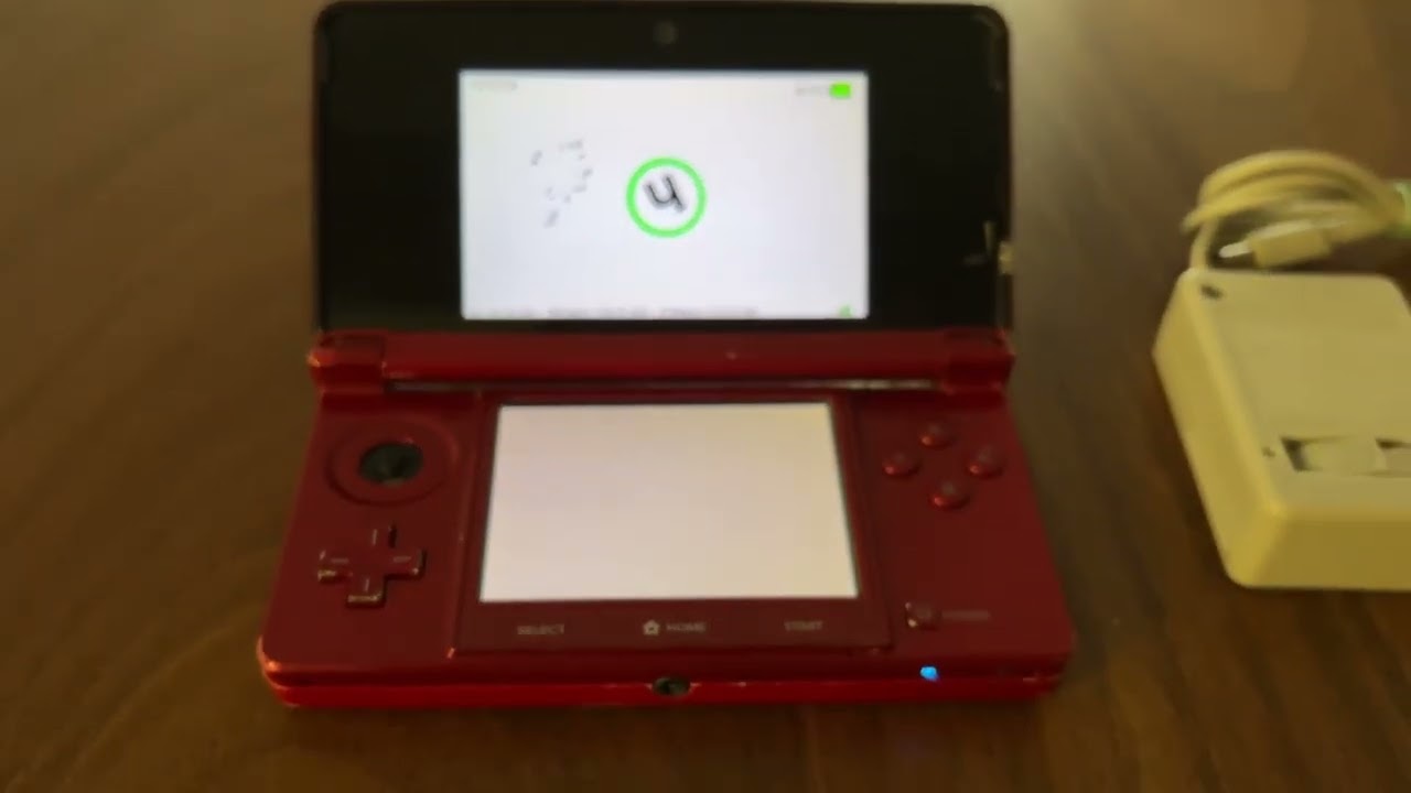 Nintendo 3DS flame red 64gb Yahoo detalle en pantalla, video de funcionamiento