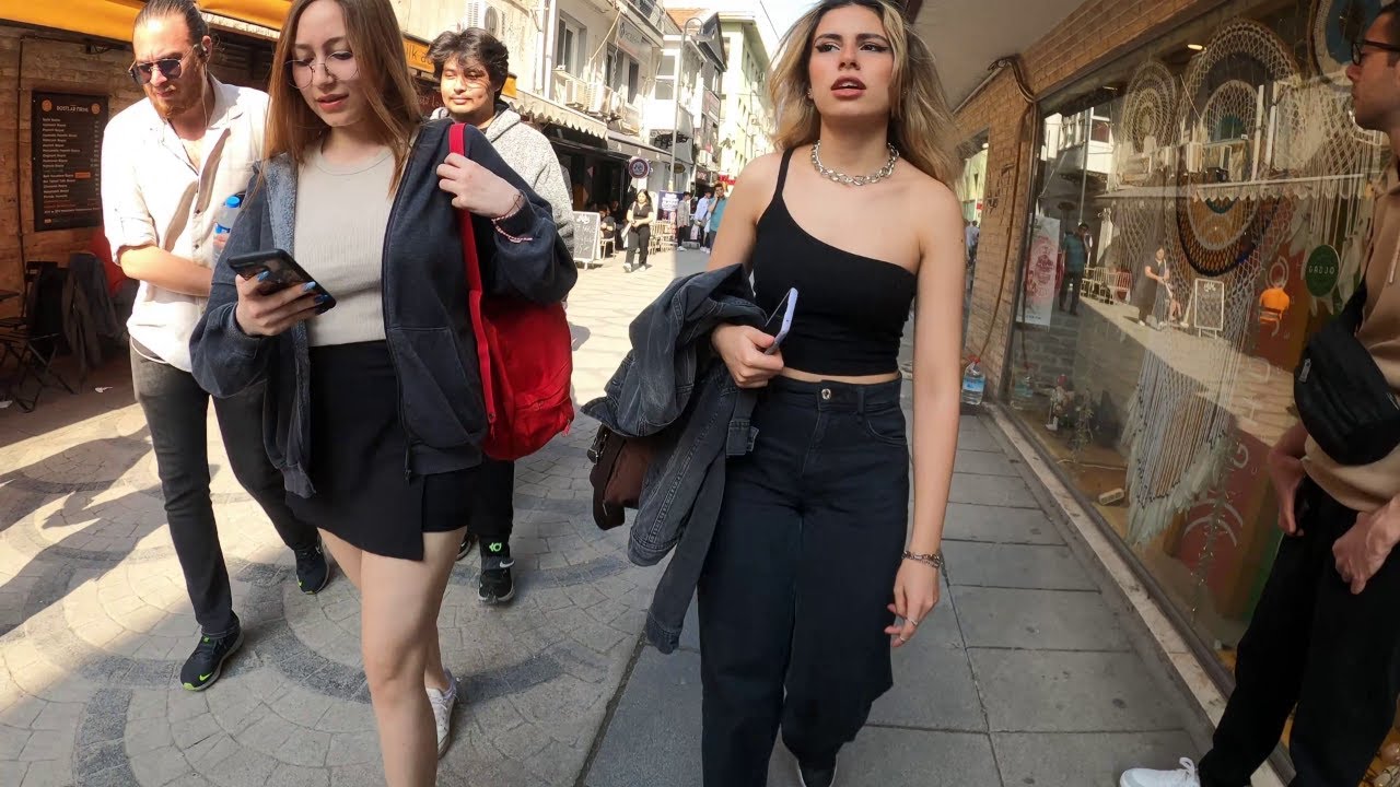 Alsancak Kıbrıs Sehitleri Street Izmir Turkey Travel Vlog 4K
