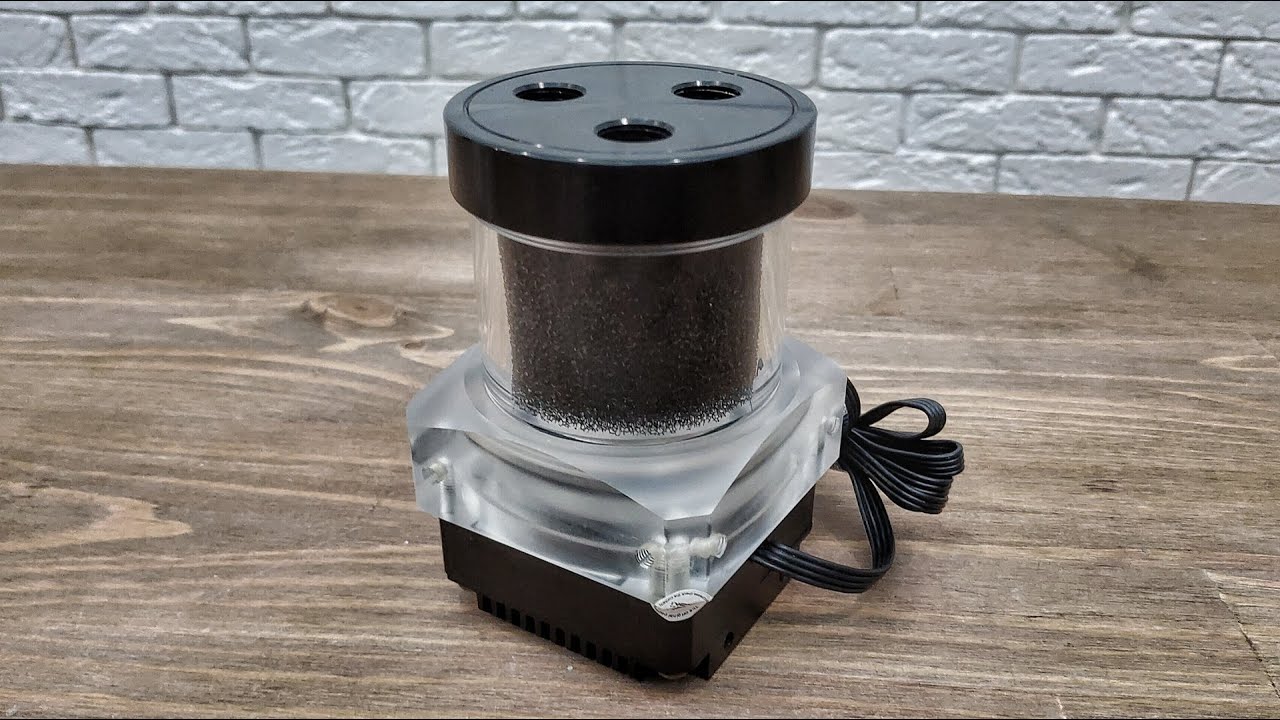 📦🐜✅Миниатюрная помпа с двигателем DDC и резервуаром 60мм от Bykski CP-PA-X-CT60-V2-60