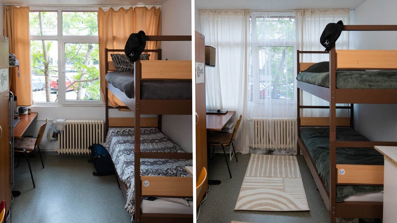 Before&after: accesoriile de depozitare eliberează vizual o cameră de cămin din Regie | Lovedeco