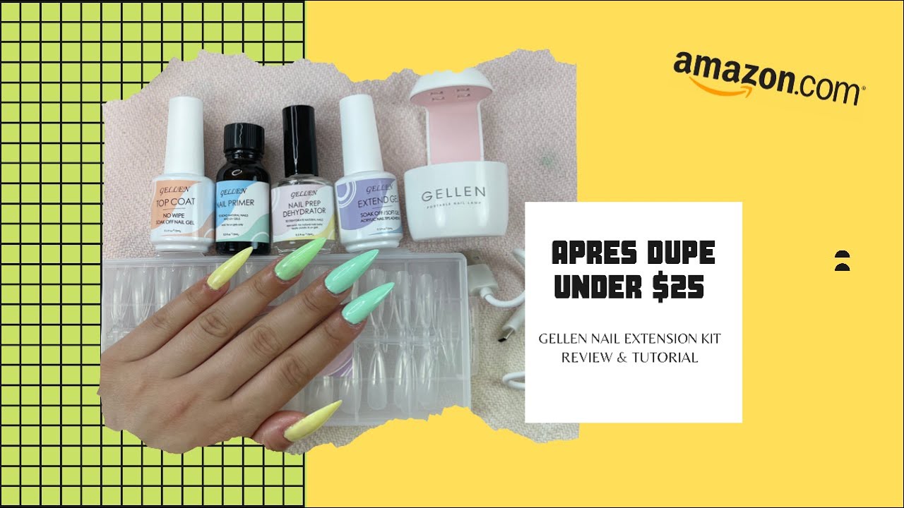 Apres Dupe under $25! | Gellen's Nail Extension Kit Review