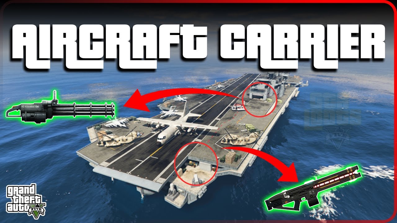 GTA V - Aircraft Carrier Location in Story Mode (XBOX, PC, PS4, PS5)