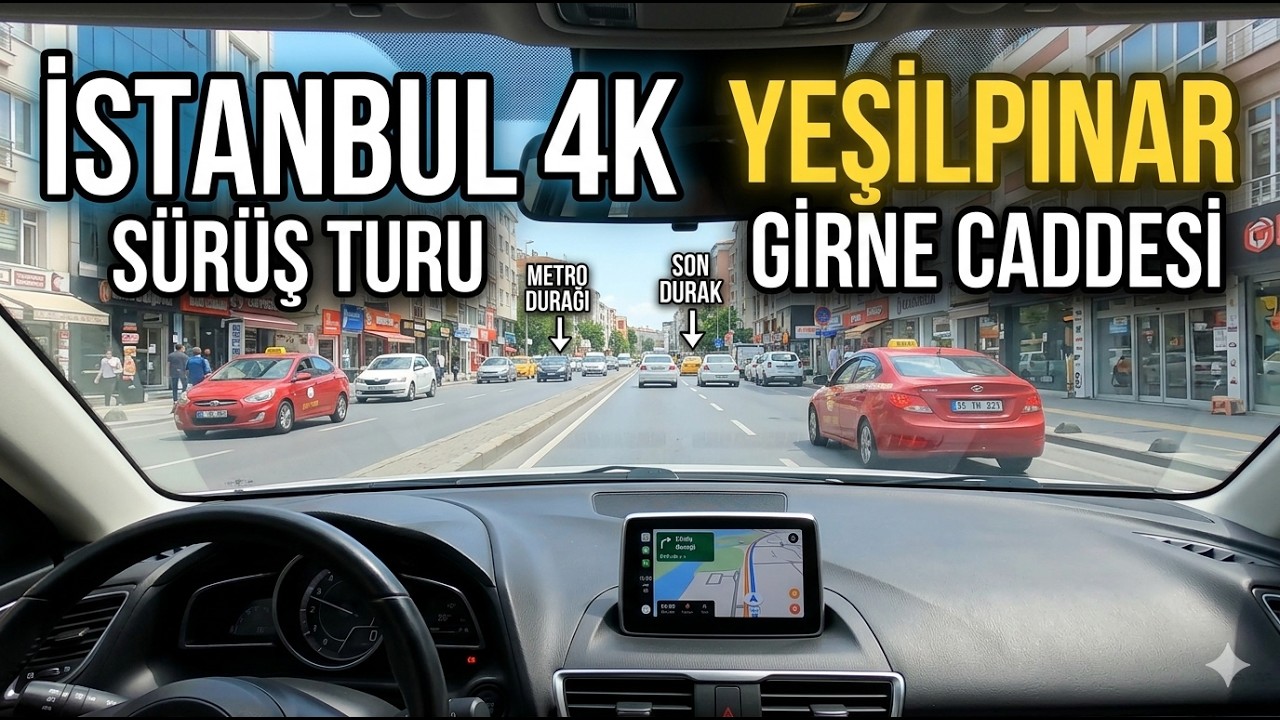 Yeşilpınar Girne Caddesi'nden Son Durağa | Alibeyköy - Eyüpsultan İstanbul | Driving video