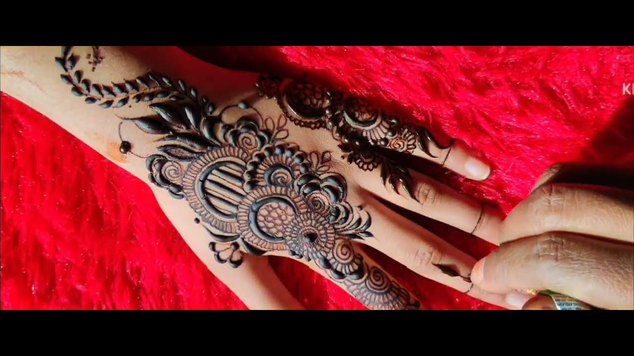 Elegant Floral Arabic Mehndi Design for Back Hand | Easy & Beautiful 