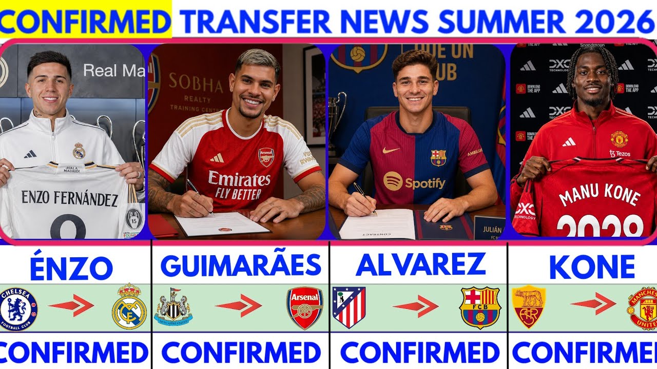 🚨LATEST CONFIRMED TRANSFER NEWS  AND RUMOURS TRANSFER NEWS  SUMMER 2026|Bruno G to arsenal😱Alvarez🔥