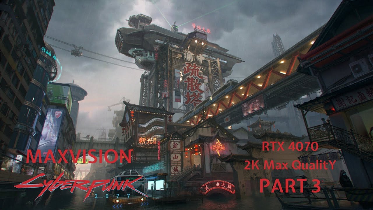 Walking Through Night City in 2K Ultra | Cyberpunk 2077 | MaxVision | Part 3