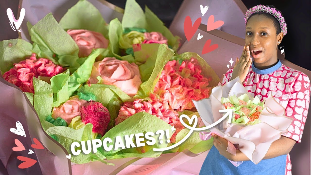 Cupcake Flower Bouquet Tutorial 🌸 | Valentine's Day Special! 💕