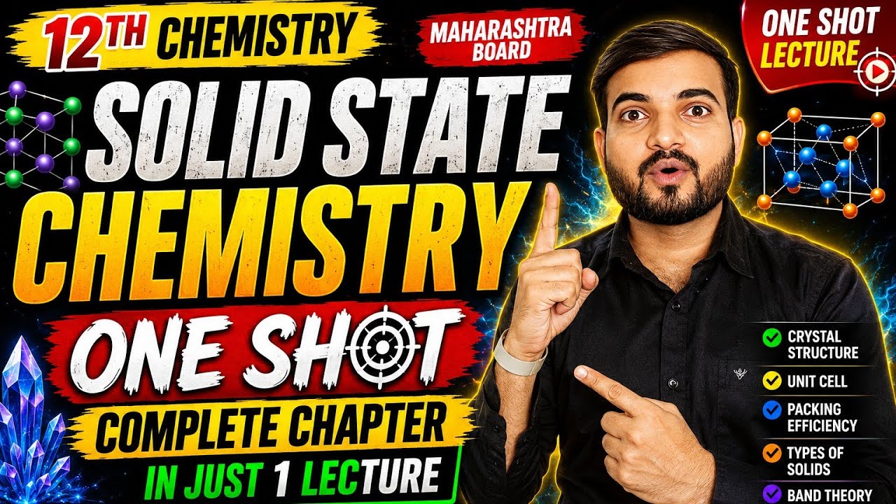 Solid State Class 12th Chemistry One Shot Chapter 1 | Complete Revision @a2zpractical991