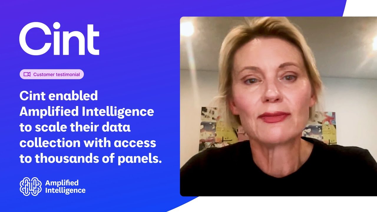 Cint Enabled Amplified to scale their data collection with access to thousands of panels